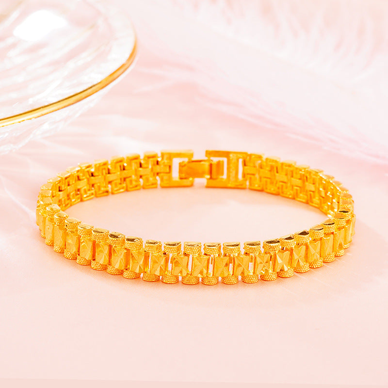 Women's & Men's Gold Watch Chain Thick Jewelry Stall Exhibition Bracelets