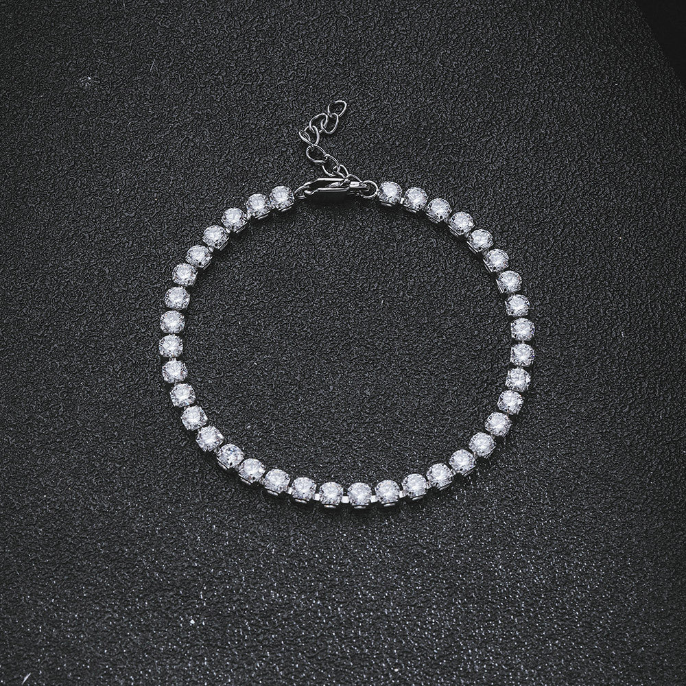 Women's & Men's Single Row Diamond Zircon Fashion Hip Bracelets