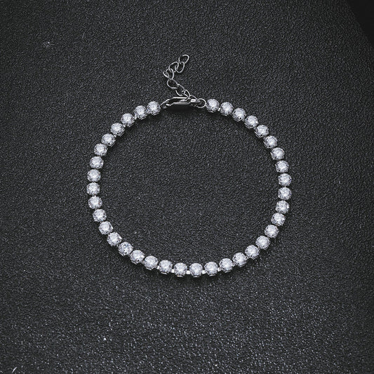 Women's & Men's Single Row Diamond Zircon Fashion Hip Bracelets