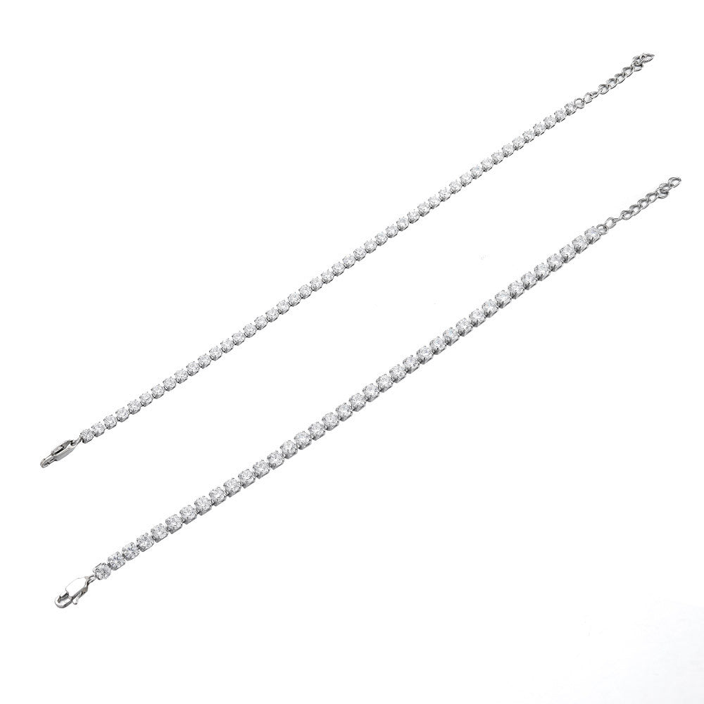 Women's & Men's Single Row Diamond Zircon Fashion Hip Bracelets