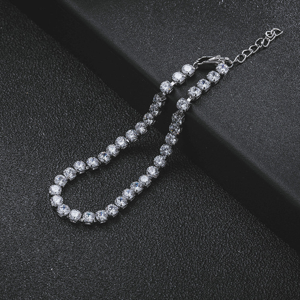 Women's & Men's Single Row Diamond Zircon Fashion Hip Bracelets