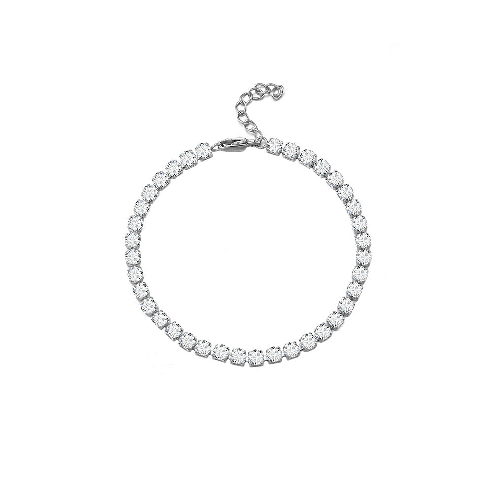 Women's & Men's Single Row Diamond Zircon Fashion Hip Bracelets