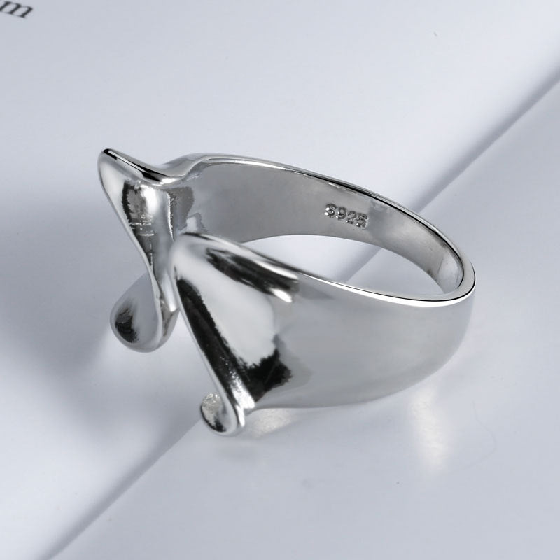 Stylish Texture Exaggerated Irregular Geometric Opening Rings