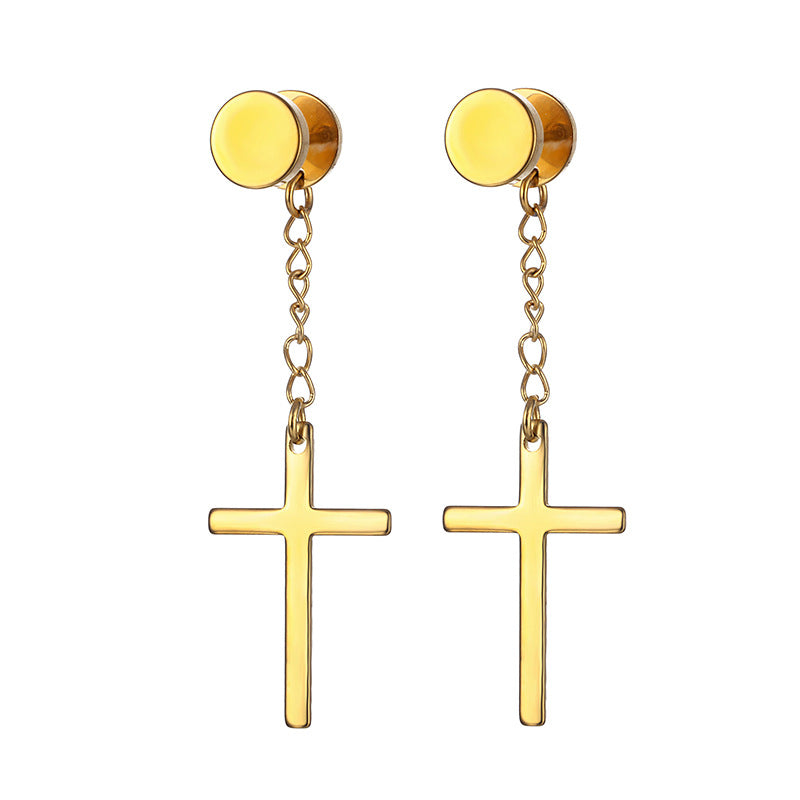 Round Simple Ear Clip Temperament Big Alloy Rings
