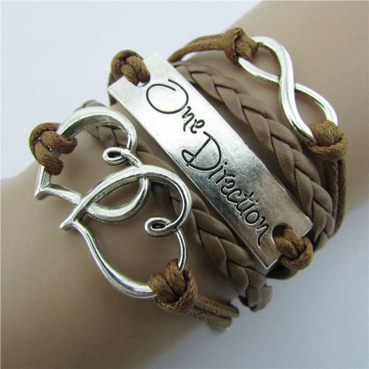 Ornament Romantic Password Words Unlimited Wax Rope Bracelets