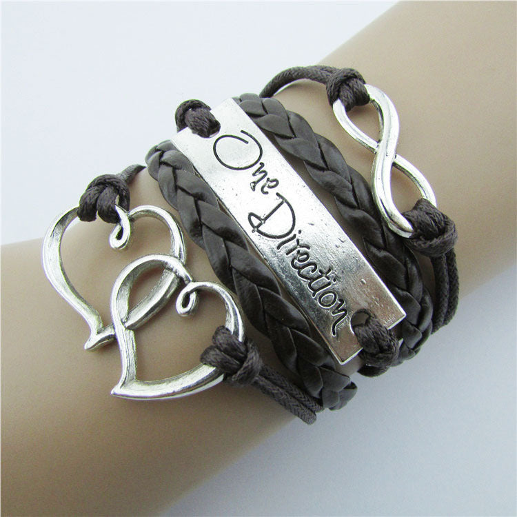 Ornament Romantic Password Words Unlimited Wax Rope Bracelets