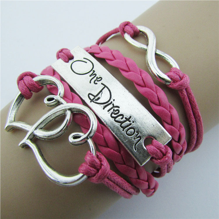Ornament Romantic Password Words Unlimited Wax Rope Bracelets