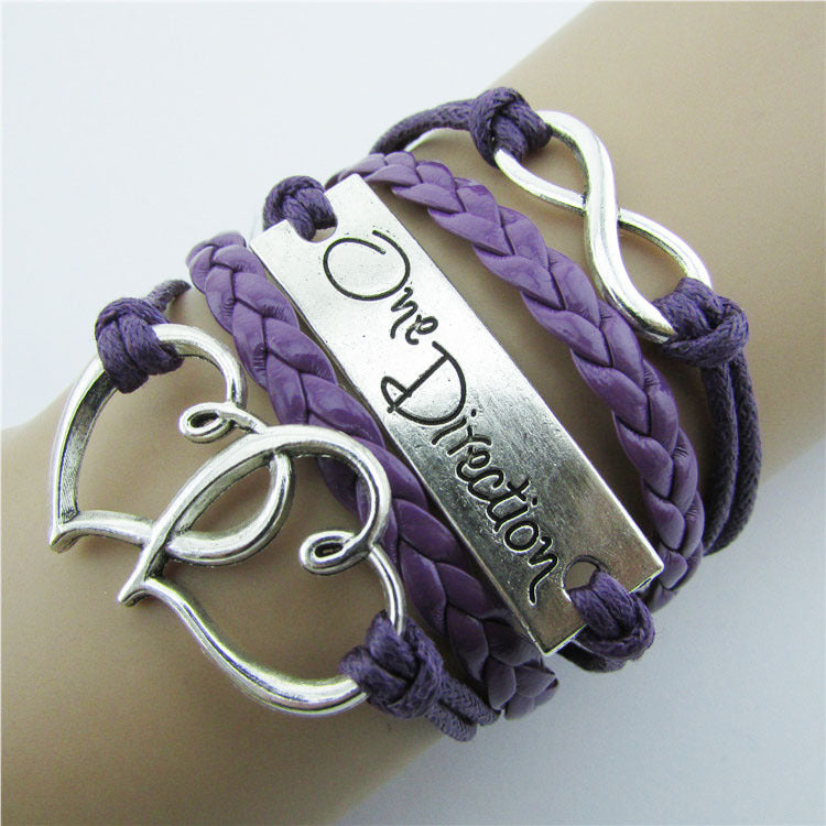 Ornament Romantic Password Words Unlimited Wax Rope Bracelets