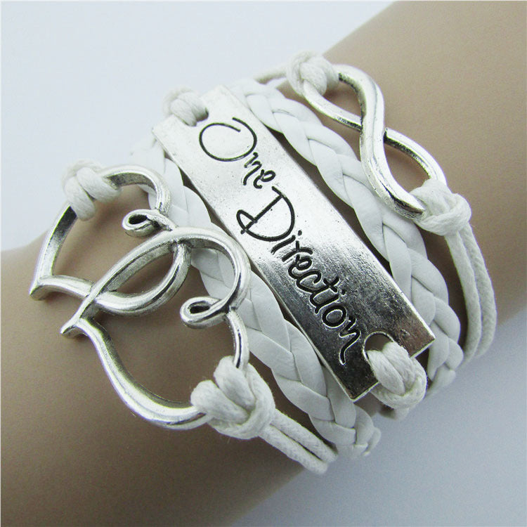 Ornament Romantic Password Words Unlimited Wax Rope Bracelets