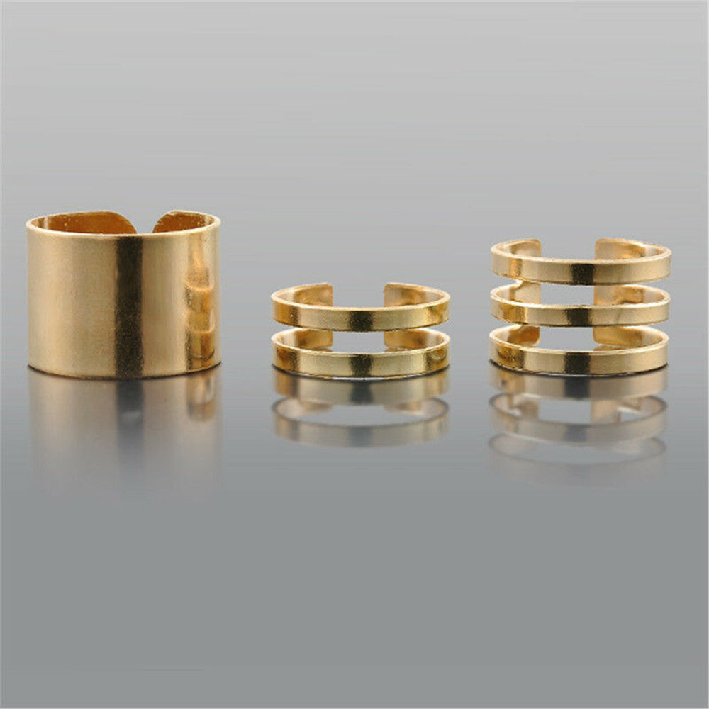 Ornament Master's Sun Simple Opening Three-piece Bracelets