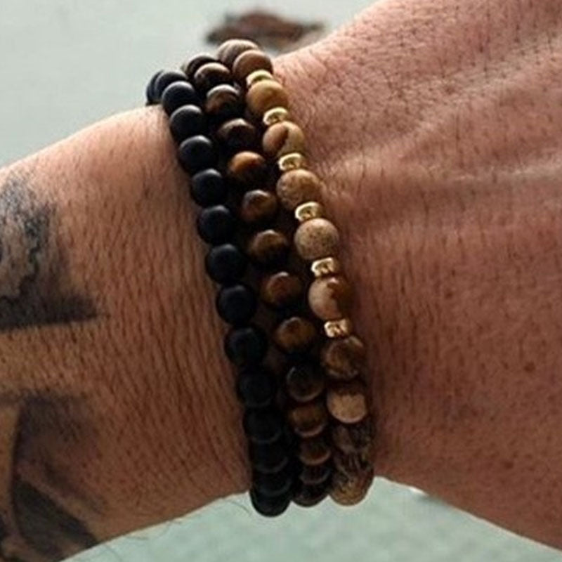 Men's Fashion Luxury Charm Hand Zircon Head Bracelets