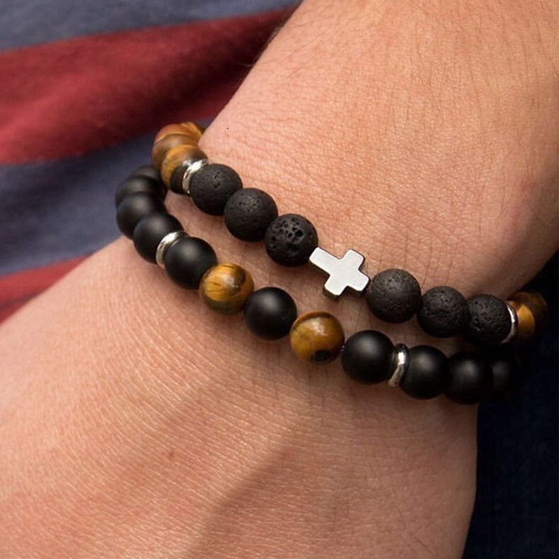 Men's Fashion Luxury Charm Hand Zircon Head Bracelets