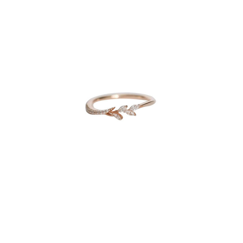 Zircon Rose Gold Plated Party Ball Rings