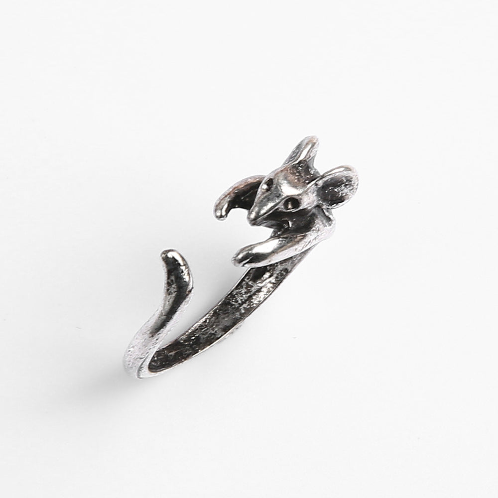 Forest Rabbit Open Alloy Suit Female Rings