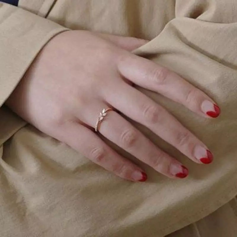Zircon Rose Gold Plated Party Ball Rings
