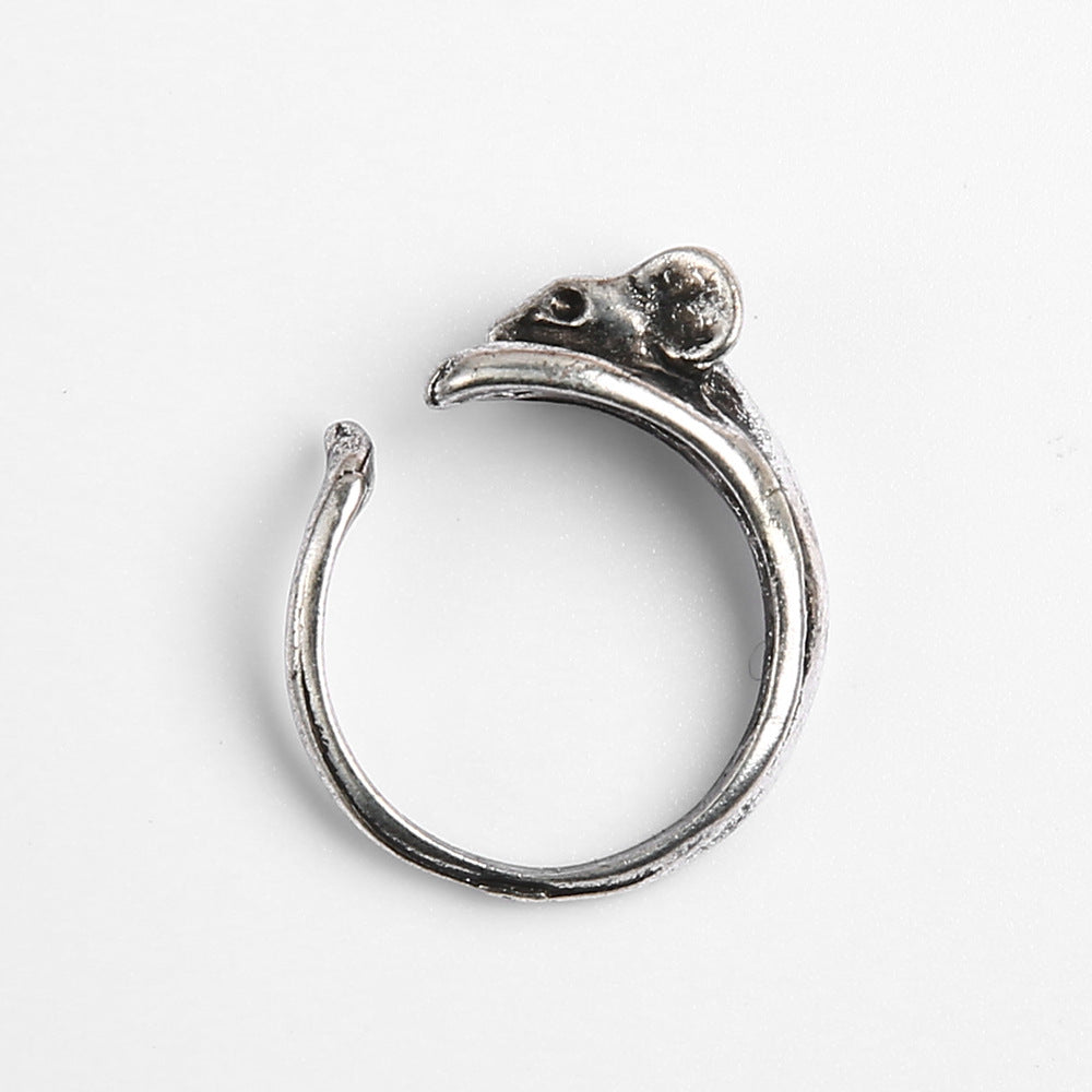 Forest Rabbit Open Alloy Suit Female Rings