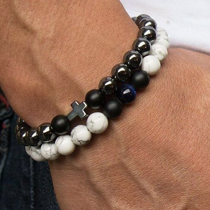 Men's Fashion Luxury Charm Hand Zircon Head Bracelets