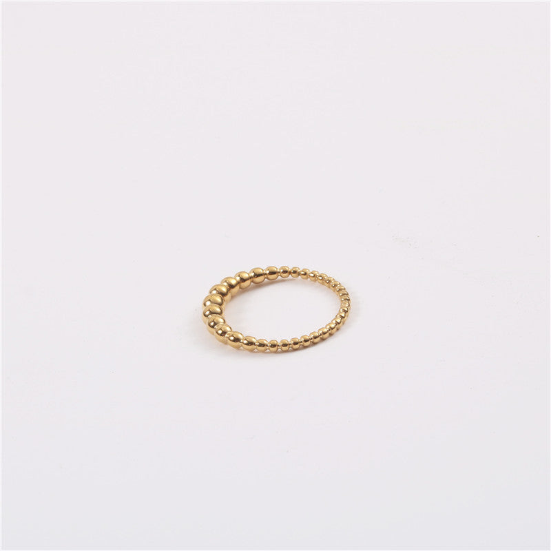 Round Beads Index Finger Female Personality Rings