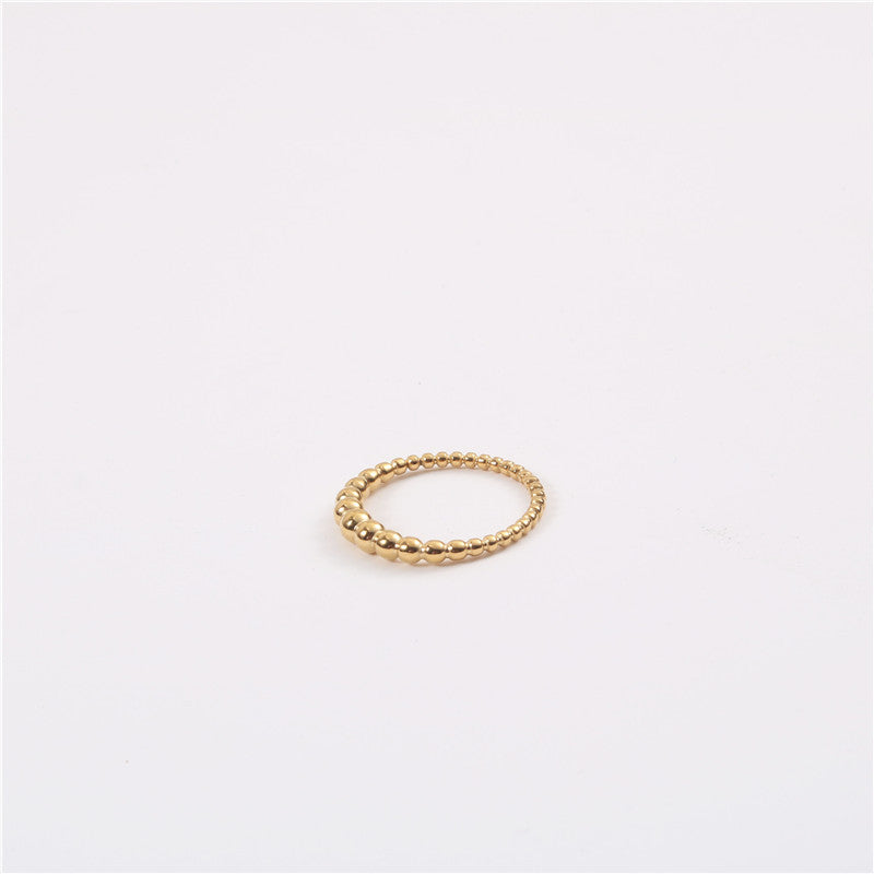 Round Beads Index Finger Female Personality Rings