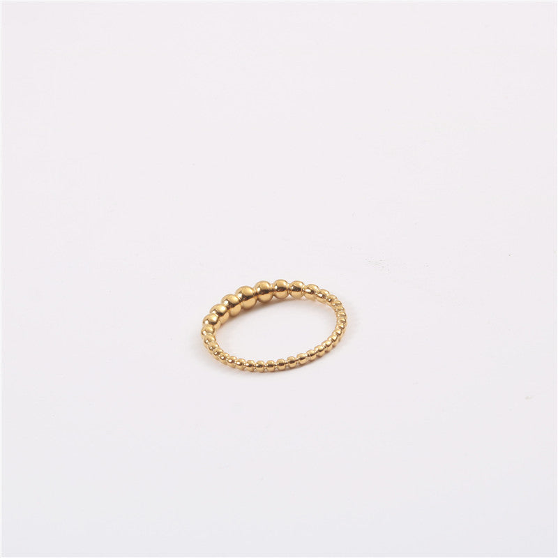 Round Beads Index Finger Female Personality Rings