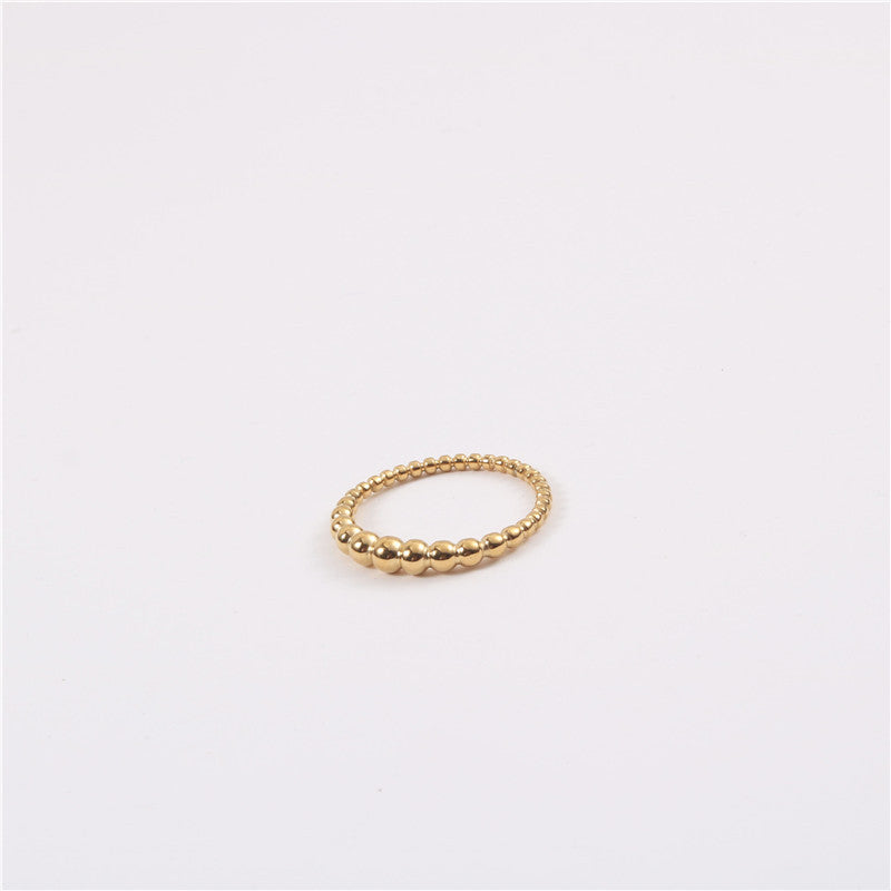 Round Beads Index Finger Female Personality Rings