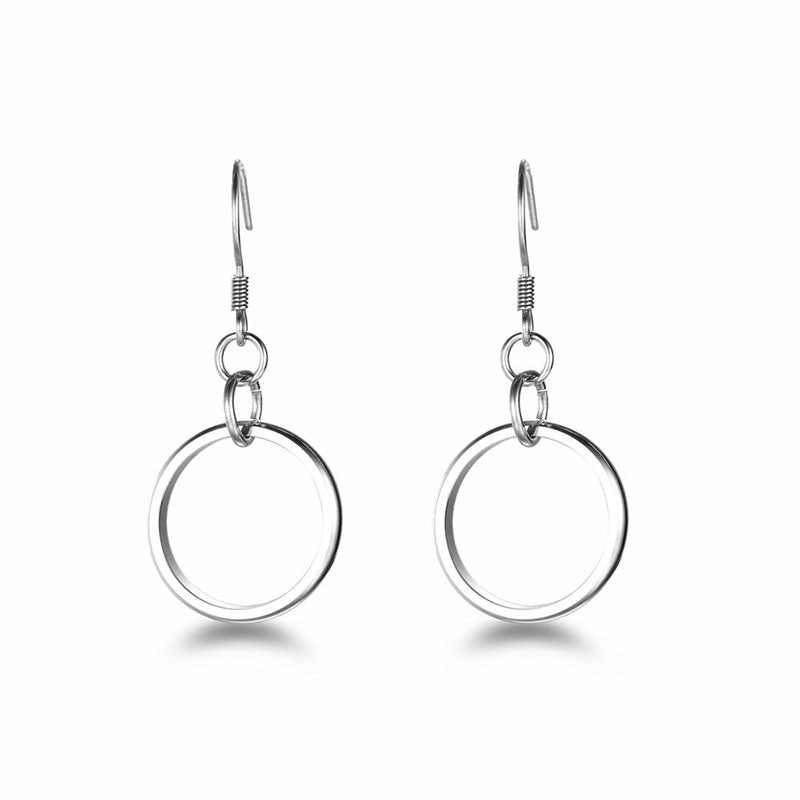 Women's & Men's Fishhook Clip-on Simple Eardrops Hip Hop Ear Clip Stud Earrings