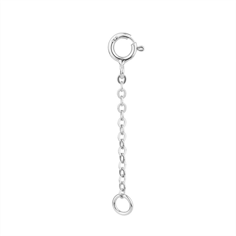 Casual Sier Lengthened Extension Chain Plated Jewelry Accessories