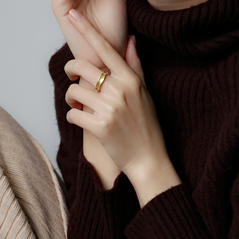 Exaggerated Irregular Concave Female Fashion Personality Rings