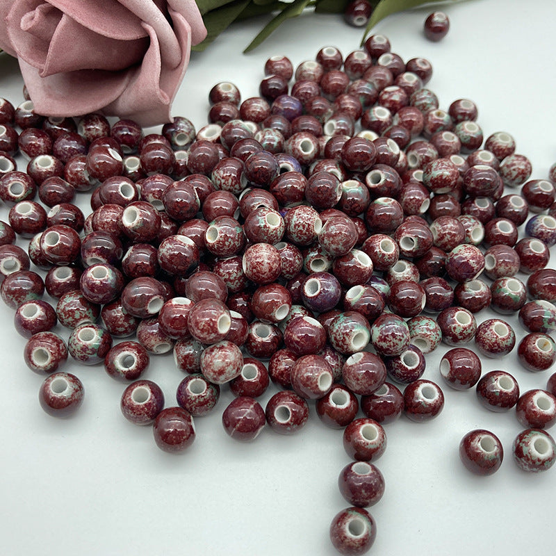 Candy Ceramic Scattered Beads Glaze Personalized Jewelry Accessories