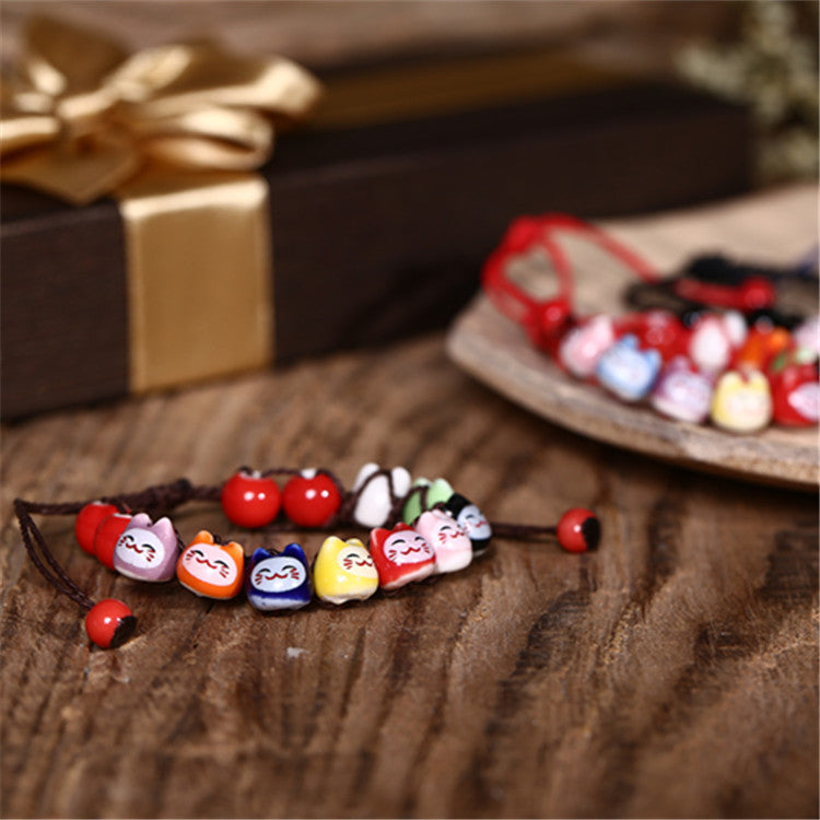 Style Soft Ceramic Couple Red Rope Cute Bracelets
