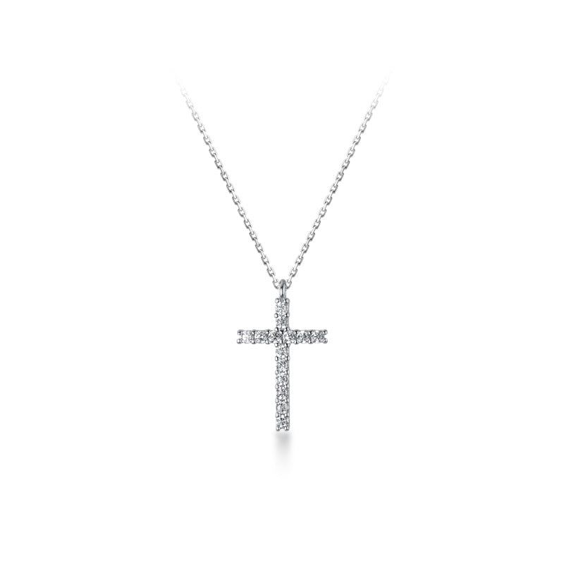 Lodge Sier Korean Style Personalized Fashion Diamond Cross Sweet Pendants