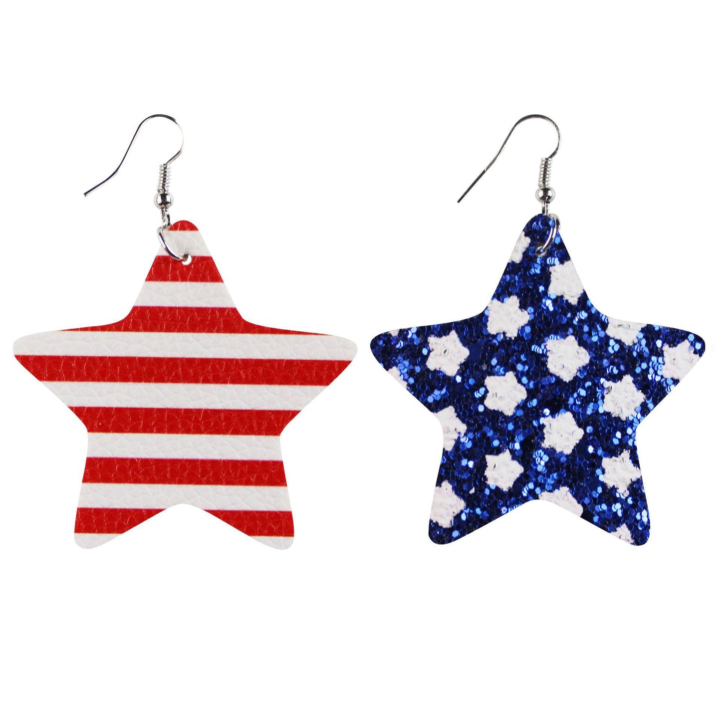 Star Stripes Elements Independence Day Leather Rings