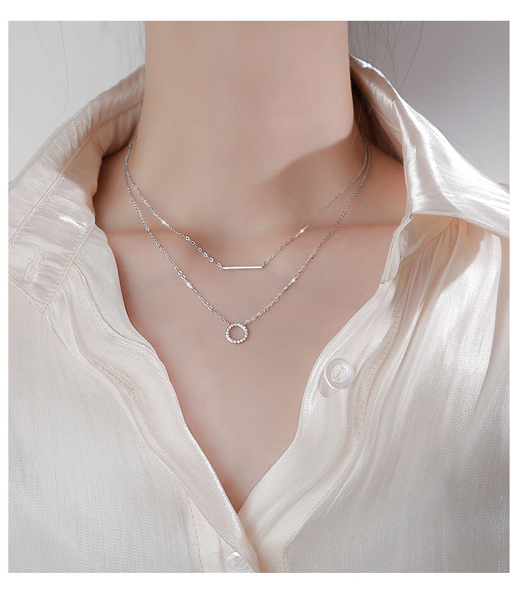 Geometric Female Clavicle Chain Simple Temperament Necklaces