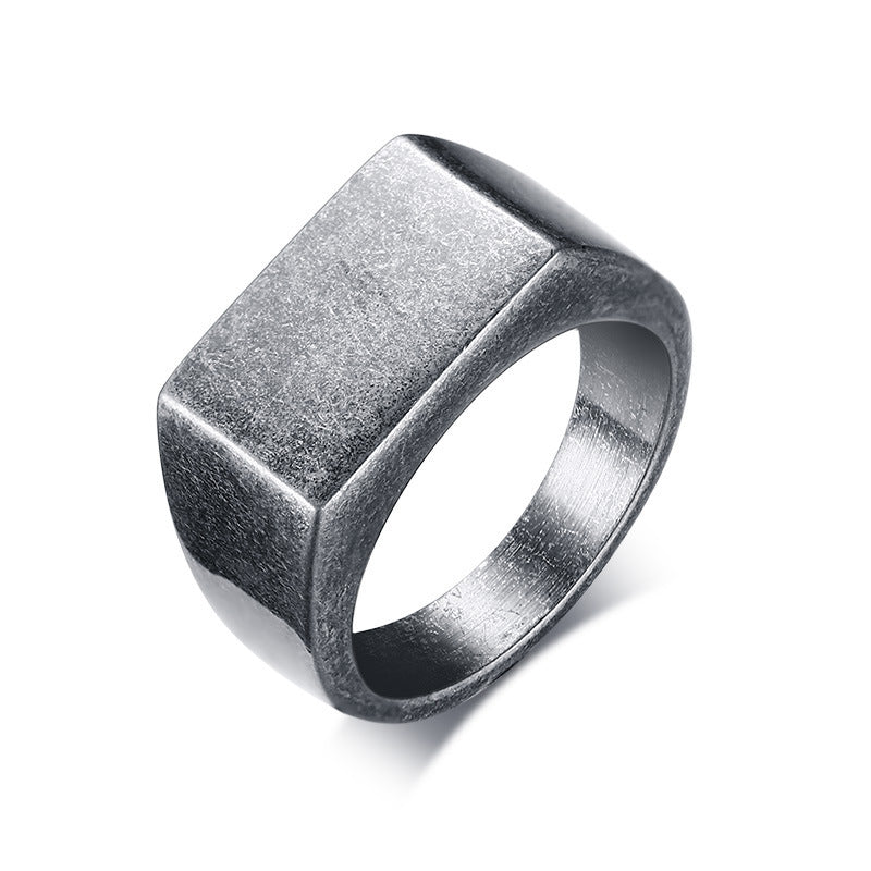 Men's Listed Stainless Steel Simple Casting Glossy Rings