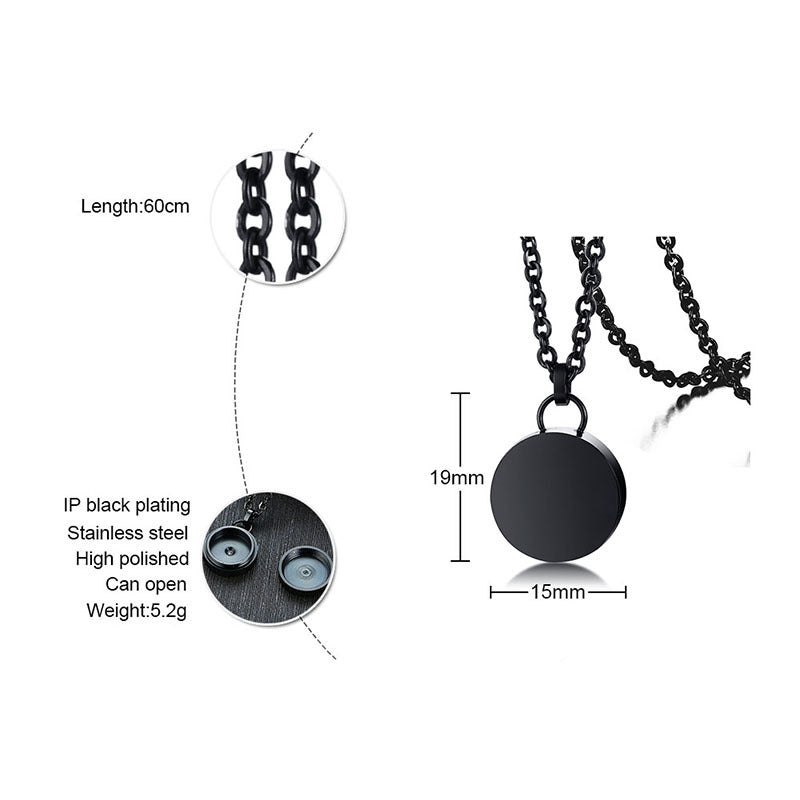 Round Stainless Steel Light Body Can Necklaces