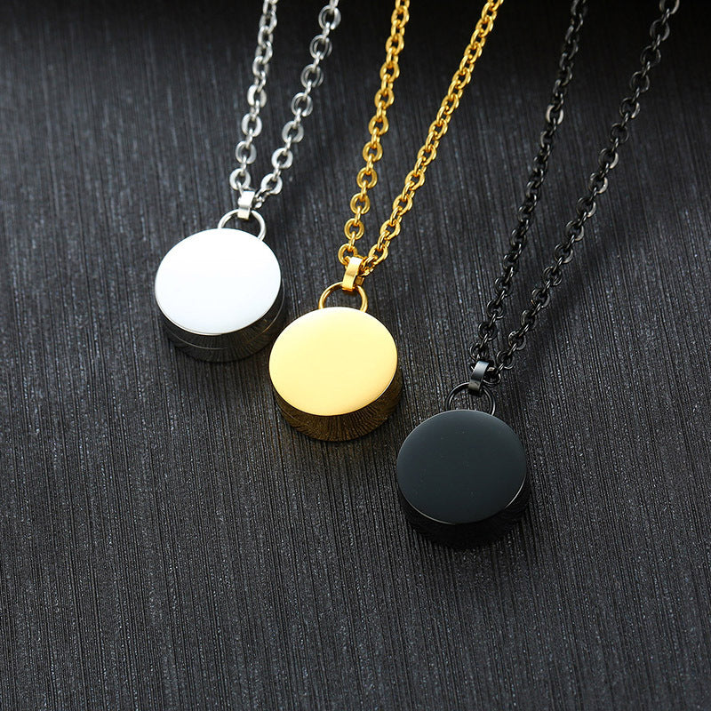 Round Stainless Steel Light Body Can Necklaces