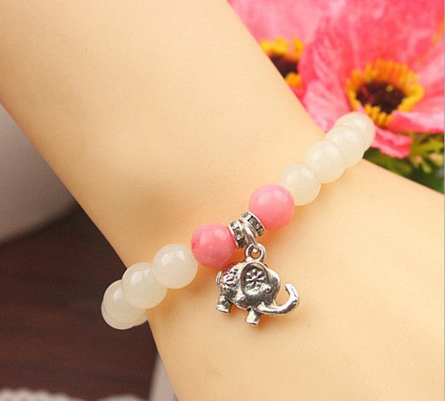 Korean Style Ornamental Stone Red Agate Bracelets