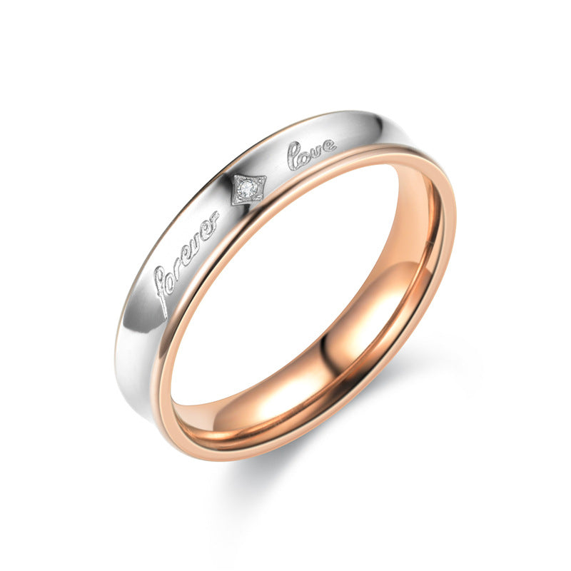 Unique New Fashion Rhinestone Zircon Couple Rings