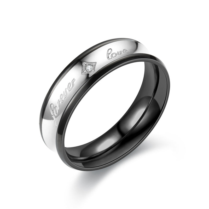 Unique New Fashion Rhinestone Zircon Couple Rings