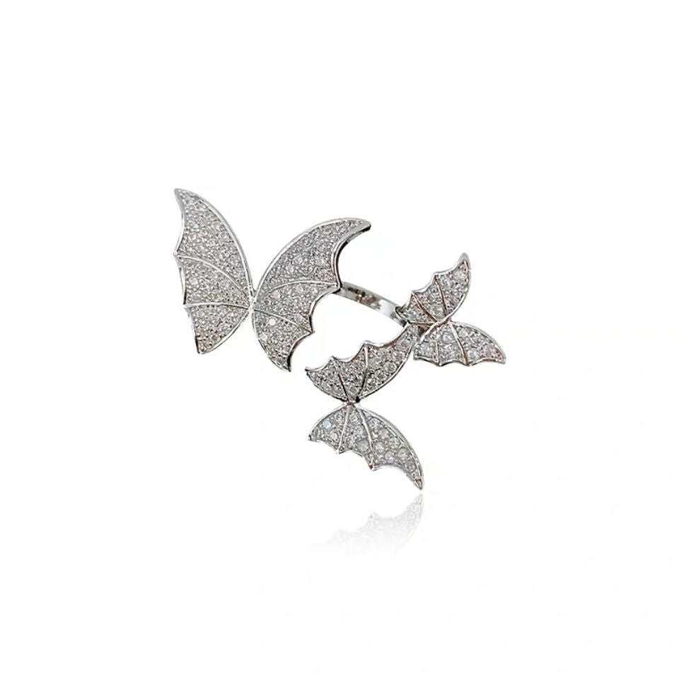Luxury Butterfly Eye-catching Female Hipster Hand Rings