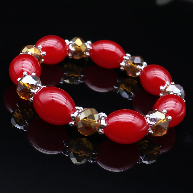 Imitation Jade Beads Gift Drainage Stall Temple Bracelets