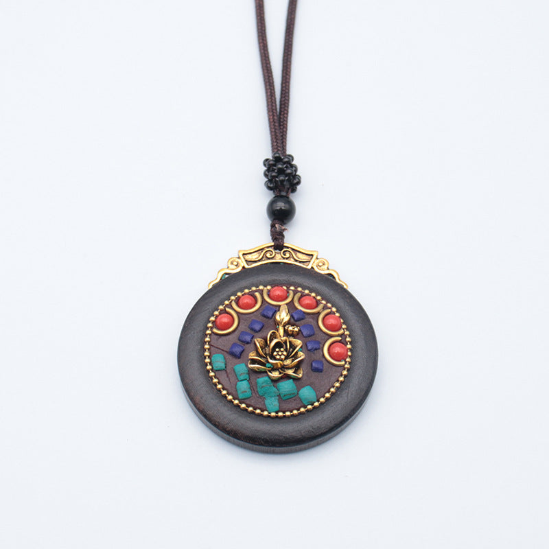 Tibetan Vintage Blackwood Father's Day Sweater Necklaces