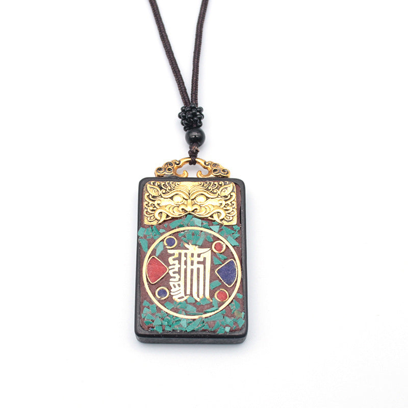 Tibetan Vintage Blackwood Father's Day Sweater Necklaces