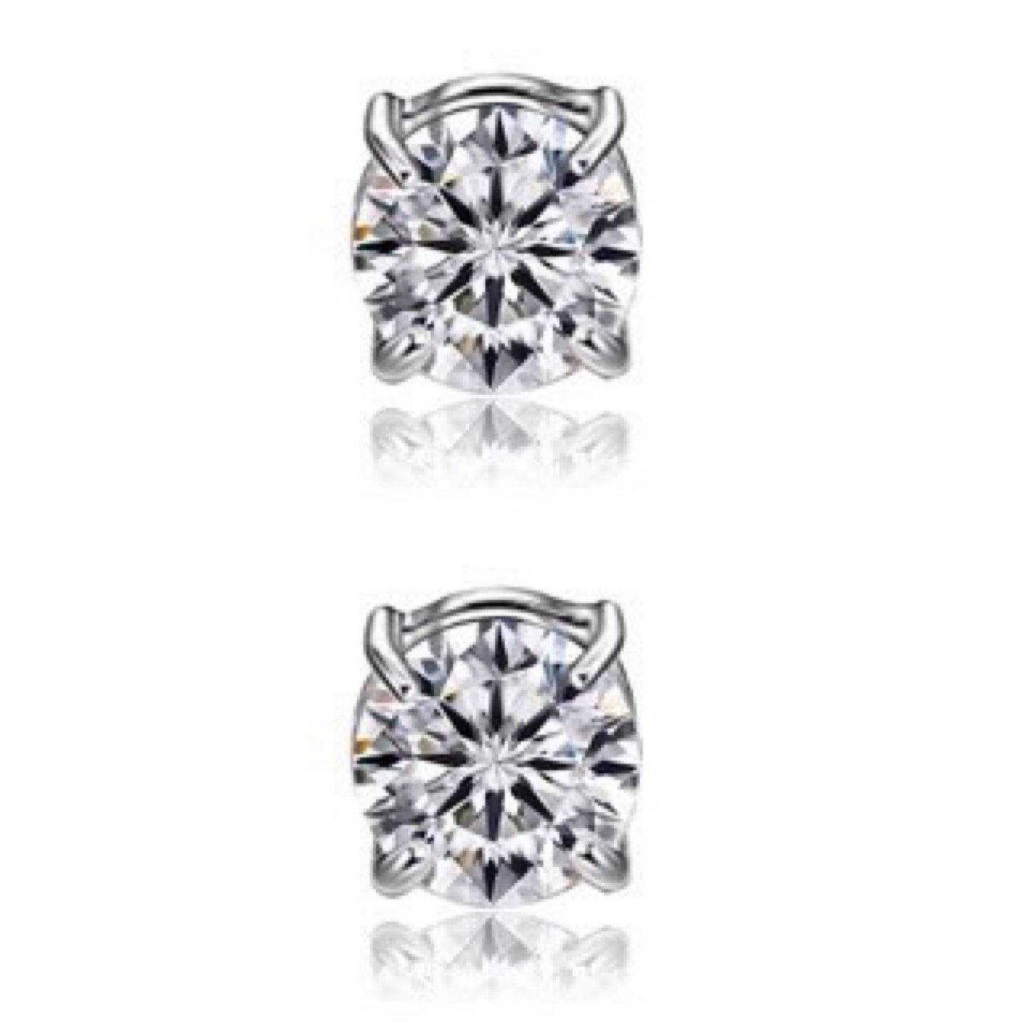 No Piercing Pseudo Unisex Zircon Magnet Earrings
