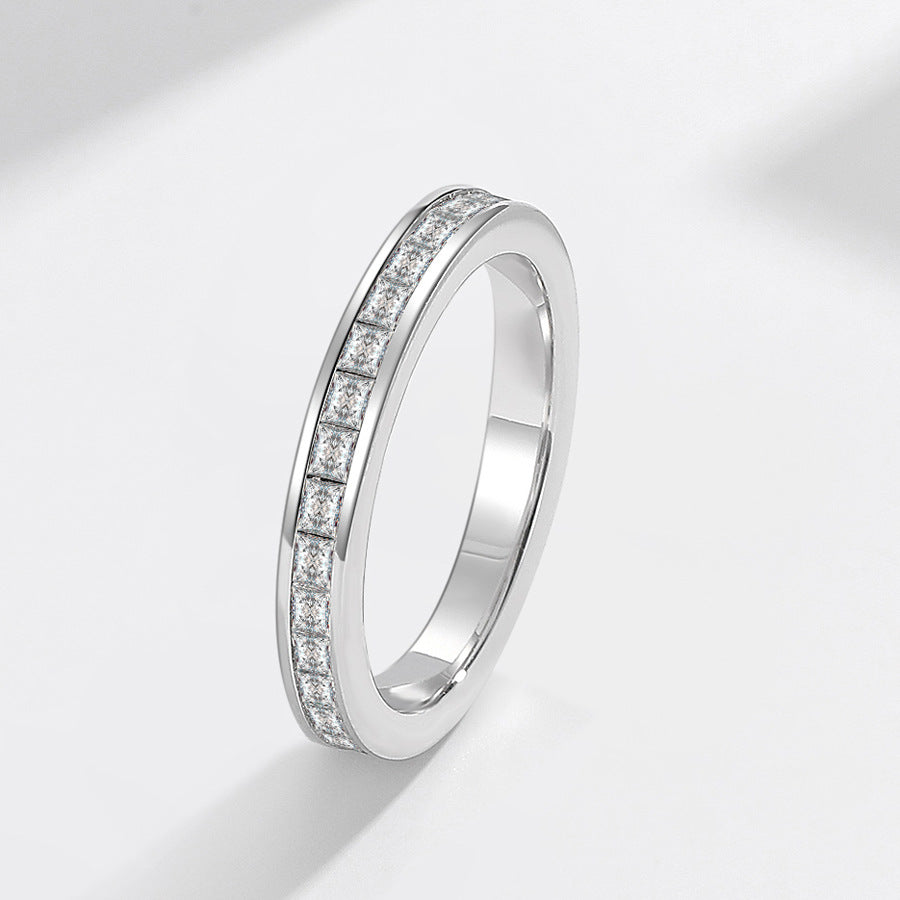 Women's Bottom Cover Narrow Princess Stackable Simple Rings