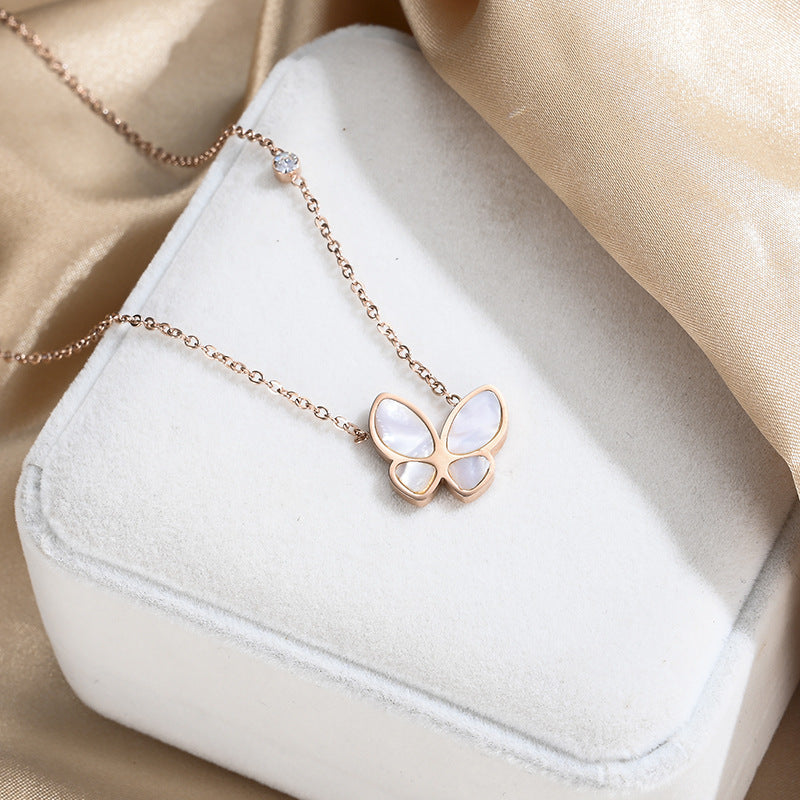 Trace Fairy Butterfly Female Mori Style Clavicle Chain Necklaces
