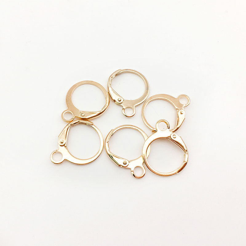 Glamorous Round French Copper With Elastic Ear Hook