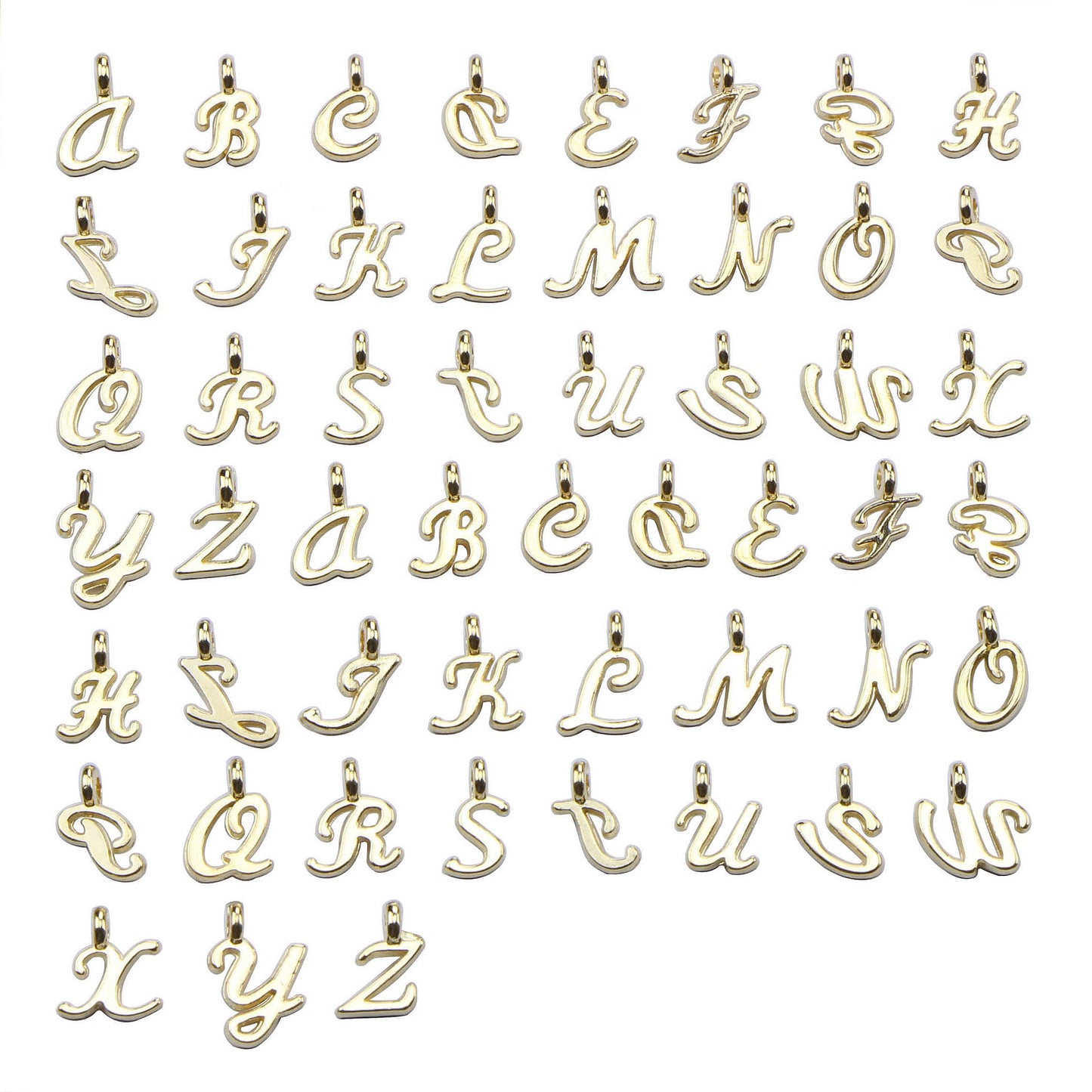 Creative Cool Innovative Gold Letter Matching Jewelry Accessories