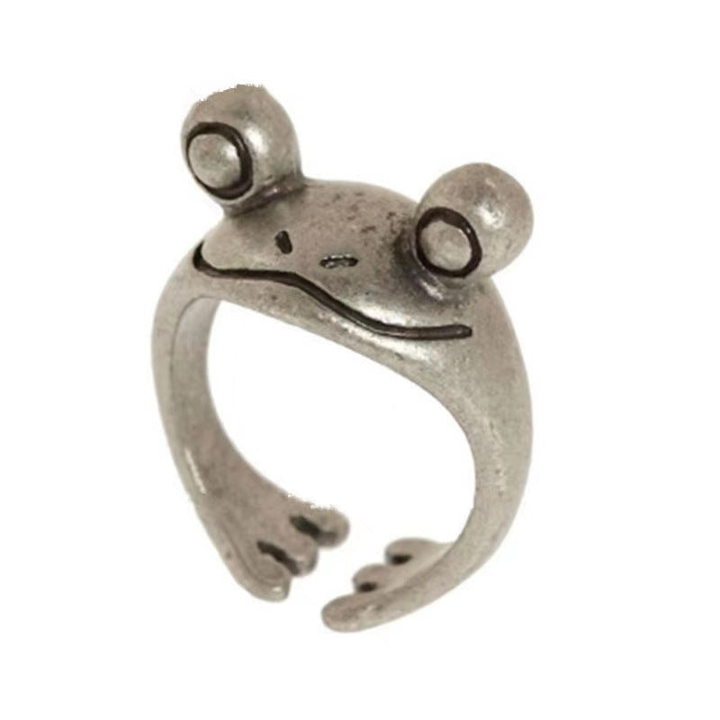 Frog Cute Little Opening Adjustable Unisex Rings