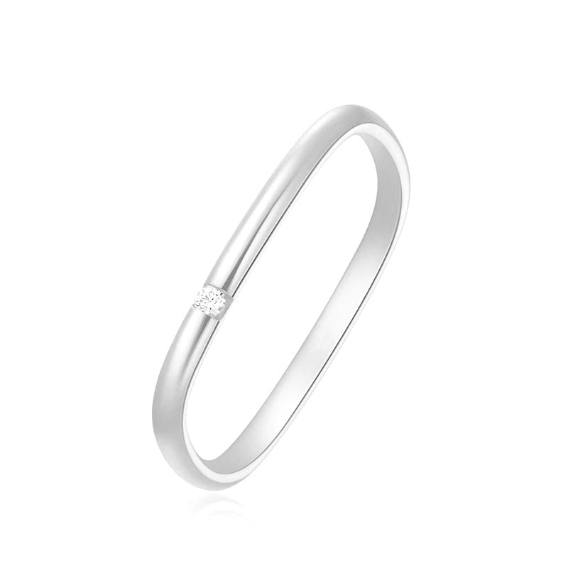 Stainless Steel Ornament Gold Titanium Couple Rings